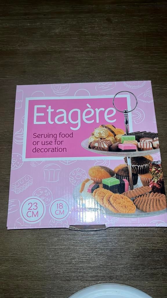 Glazen etagère, Huis en Inrichting, Verzenden, Zo goed als nieuw