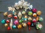 Oude kerstballen kerstdecoratie glas vintage, Diversen, Ophalen