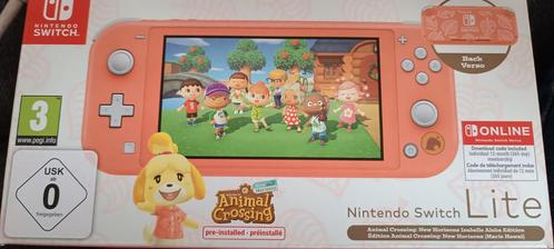 Nintendo Switch Lite Animal Crossing: Nog 22 maanden garanti, Games en Spelcomputers, Spelcomputers | Nintendo Switch Lite, Zo goed als nieuw
