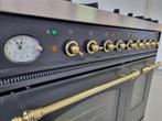 🍀Luxe Fornuis Boretti 90 cm antraciet + messing 2 ovens, Elektronische apparatuur, Fornuizen, 60 cm of meer, 5 kookzones of meer