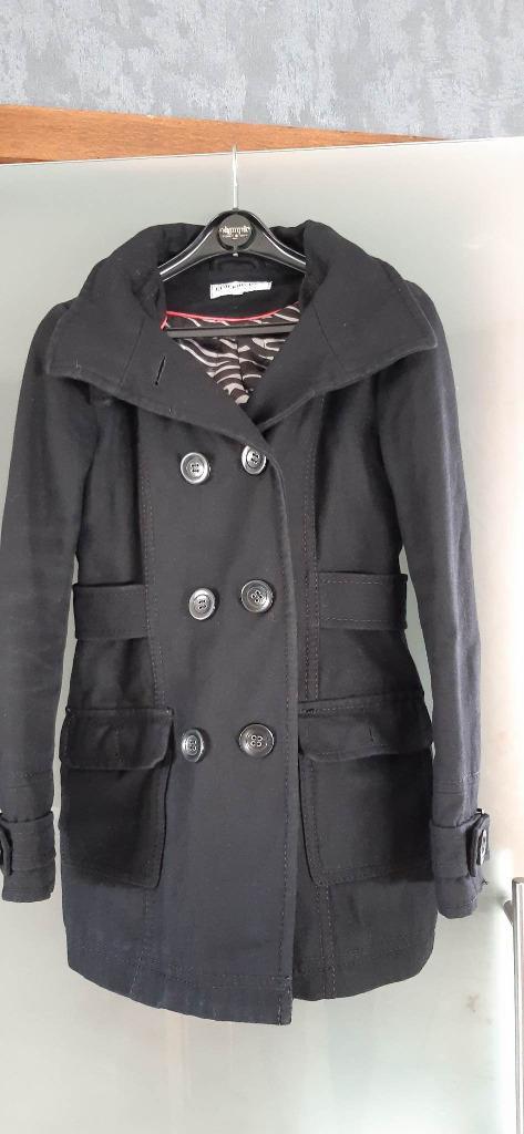 ZWARTE DAMES JAS MAAT M, Kleding | Dames, Jassen | Winter, Gedragen, Maat 38/40 (M), Zwart, Ophalen of Verzenden