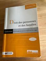 Droit des personnes et des familles, Livres, Livres d'étude & Cours, Utilisé