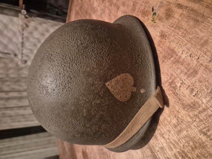Casque ABL modifié M2 (Jonc Avant - Demi-Lune) 101 Airborne, Collections, Objets militaires | Seconde Guerre mondiale, Enlèvement ou Envoi