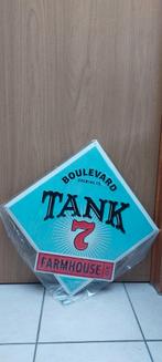 Enseigne publicitaire originale Tank 7 bière (neuve dans son, Collections, Marques de bière, Enlèvement ou Envoi, Neuf, Panneau, Plaque ou Plaquette publicitaire