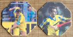 2 verzamelplaatjes voetbalclub S.K. Beveren (jaren '90), Gebruikt, Ophalen of Verzenden, Poster, Plaatje of Sticker