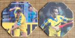 2 verzamelplaatjes voetbalclub S.K. Beveren (jaren '90), Verzamelen, Sportartikelen en Voetbal, Ophalen of Verzenden, Gebruikt