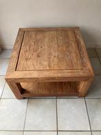 Teak salon tafel 80x80x45 cm, Huis en Inrichting, Tafels | Salontafels, Ophalen, Teakhout