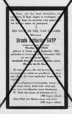 Grijp Ursula 1904/1927 - Ranst/Antwerpen - Lot NR. 488, Collections, Images pieuses & Faire-part, Envoi, Image pieuse