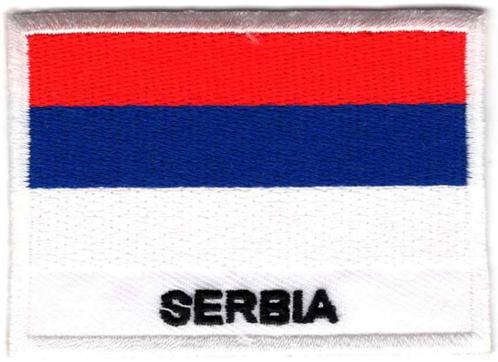 Servië stoffen opstrijk patch embleem, Diversen, Vlaggen en Wimpels, Nieuw, Verzenden