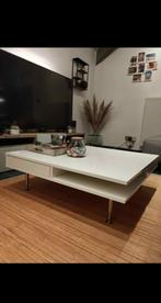 Table basse TOFTERYD, brillant blanc, 95x95 cm., Ophalen, Gebruikt, 50 tot 100 cm, Vierkant