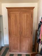 Massief eiken kleerkast, Huis en Inrichting, Kasten | Kleerkasten, Ophalen, Gebruikt, 100 tot 150 cm, 200 cm of meer