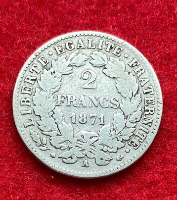 Collection Monnaie - Pièces de 2 Francs Français 1870 - 1871