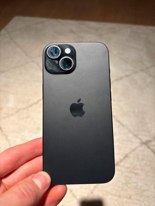 Iphone 15 black, Telecommunicatie, Mobiele telefoons | Apple iPhone, Zo goed als nieuw, 128 GB, Zonder abonnement, Zonder simlock