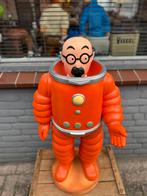 Grande statue du professeur Sunflower Tintin, Collections, Enlèvement, Tintin, Comme neuf, Statue ou Figurine