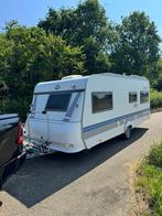 Hobby caravan met stapelbed en airco Te huur, Caravans en Kamperen, Hobby, Treinzit, Schokbreker, 5 tot 6 meter