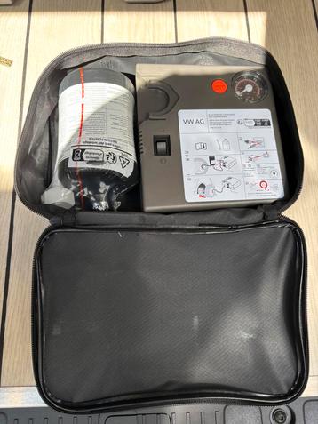 Reparatieset met compressor voor platte band beschikbaar voor biedingen
