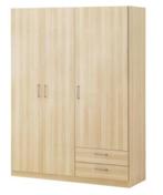 Boucles de garde-robe IKEA - H x L x P = 190 x 117 x 50 cm, Maison & Meubles, 100 à 150 cm, 25 à 50 cm, Autres essences de bois