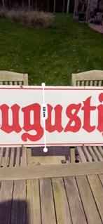 Emaille bord Augustijn., Verzamelen, Ophalen, Gebruikt, Reclamebord