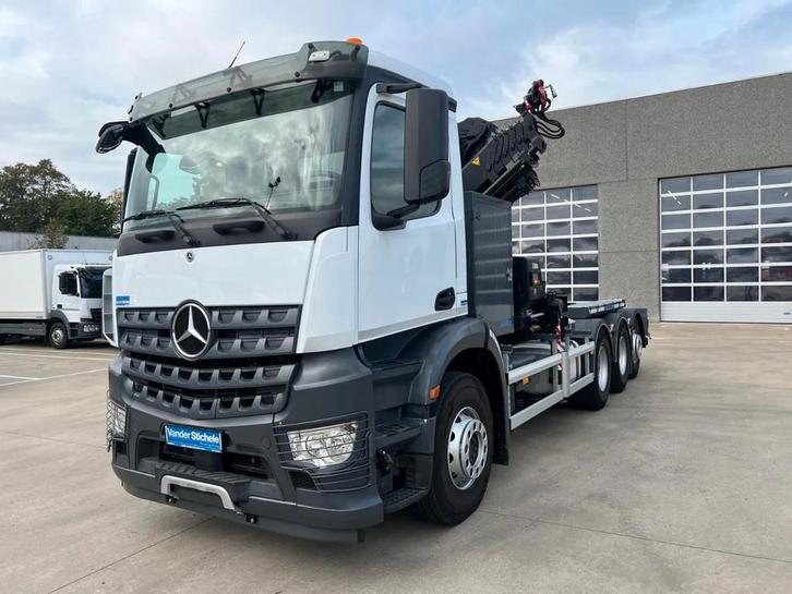 Mercedes-Benz AROCS 3240 - HIAB X-HIPRO 192E-5 & MULTILIFT L, Autos, Camions, Entreprise, Caméra de recul, Air conditionné, Bluetooth