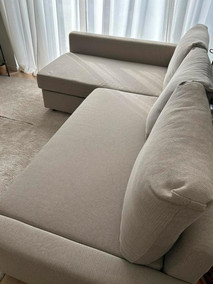 Canapé converible d’angle + rangement, Maison & Meubles, Canapés | Salons, Comme neuf, Banc d'angle, Trois personnes, 150 à 200 cm