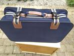 Blauwe stoffen koffer - 60x40x17 cm, Ophalen