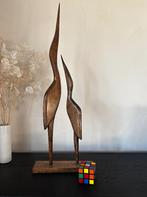 vintage deens design koppel  kraanvogels reigers hout teak, Antiek en Kunst, Ophalen of Verzenden