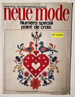 Revue Neue Mode - Numéro Spécial POINT DE CROIX, Comme neuf, Patron, Broderies à la main, Enlèvement ou Envoi