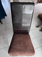 Set van 6 stoelen bruin, Huis en Inrichting, Stoelen, Ophalen, Gebruikt, Bruin, Vijf, Zes of meer stoelen