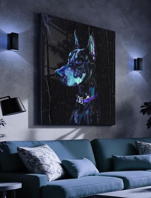 Uniek XXL Glasschilderij | Louis Vuitton Protector - 6 sizes, Huis en Inrichting, Woonaccessoires | Schilderijen, Tekeningen en Foto's