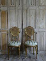 Franse stoeltjes 2 stuks, Antiquités & Art, Antiquités | Accessoires de maison, Enlèvement