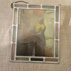 Glasraam in lood - Melkmeisje van Vermeer, Ophalen of Verzenden