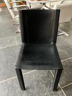4 stoelen van ontwerper Matteo Grassi, Huis en Inrichting, Ophalen, Gebruikt, Zwart, Leer