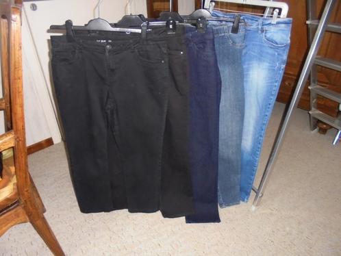 5 JEAN'S(femme) "strecht" BLEUS -NOIRS T.42/44 IMPEC., Vêtements | Femmes, Jeans, Comme neuf, W33 - W36 (confection 42/44), Noir