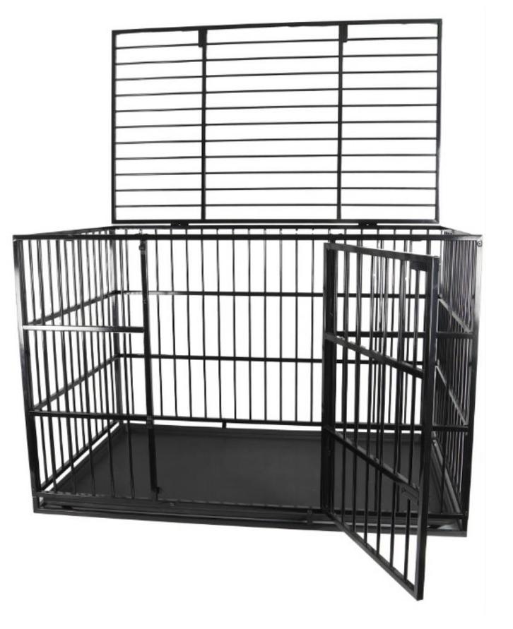 Hondenbench Superior Zwart 122cm, Dieren en Toebehoren, Hondenbenches, Nieuw, Ophalen