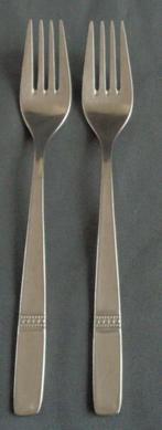 WMF CROMARGAN LUBECK Lot de 2 fourchettes de table 19,4 cm, Maison & Meubles, Cuisine | Couverts, Utilisé, Enlèvement ou Envoi