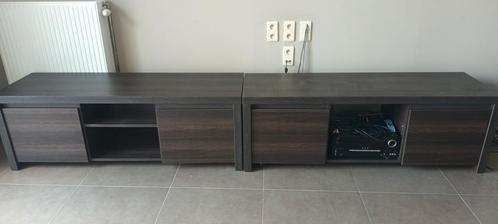 2x tvkast in bruinzwart. Totaalprijs, Huis en Inrichting, Kasten |Televisiemeubels, Gebruikt, Ophalen