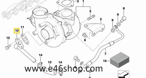 Turbo retourleiding BMW E60 E61 E53 E65 oe 11427785856 org b, Autos : Pièces & Accessoires, Moteurs & Accessoires, BMW, Neuf, Enlèvement ou Envoi