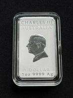 Perth Mint 1 ounce zilverbaar 2025 Dragon 1$ - in capsule, Postzegels en Munten, Edelmetalen en Baren, Ophalen of Verzenden, Zilver
