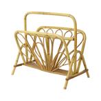 Franse Rotan Lectuurbak Magazinerek Boho Stijl Sixties, Huis en Inrichting, Woonaccessoires | Krantenbakken en Lectuurbakken, Gebruikt