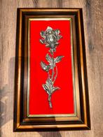 French Pewter Rose Wall Plaque – Les Étains de Belle Drève, Ophalen of Verzenden