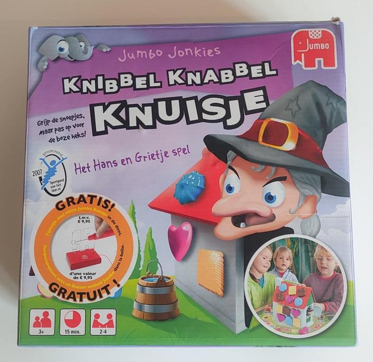 Knibbel knabbel knuisje, Hobby en Vrije tijd, Gezelschapsspellen | Bordspellen, Gebruikt, Een of twee spelers, Drie of vier spelers
