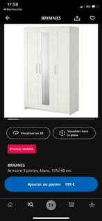Armoire Brimnes Ikea, Huis en Inrichting, Kasten | Kleerkasten, Ophalen, Zo goed als nieuw