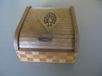 Zeldzame vintage houten sigarettendoos, Verzamelen, Ophalen of Verzenden, Gebruikt, Overige, Overige merken