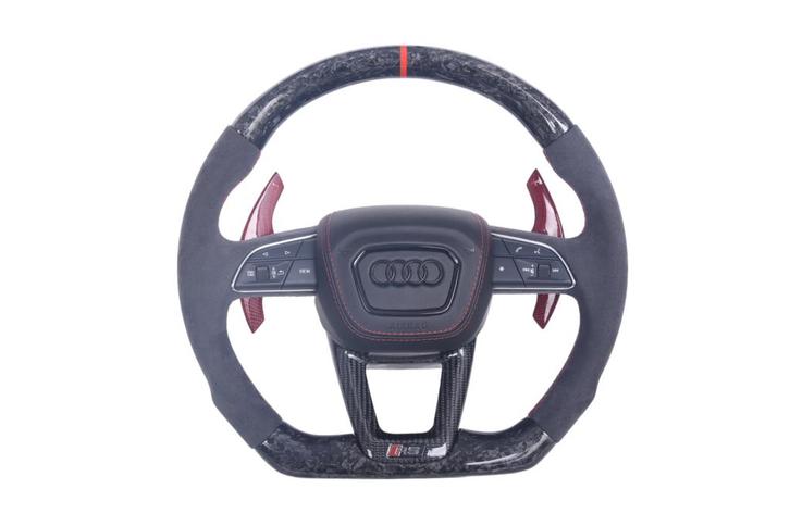 Audi RS3-RS7 Q3 Q8 C8 carbon & Alcantara sportstuur, Auto-onderdelen, Besturing, Audi, Nieuw, Verzenden