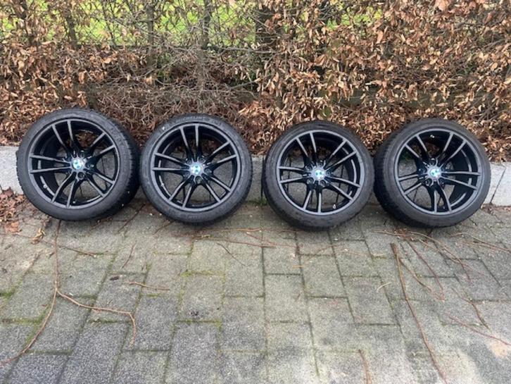Originele velgen 640M 18" BMW M2-M3 met winterbanden, Auto-onderdelen, Banden en Velgen, Velg(en), Winterbanden, 18 inch, 255 mm