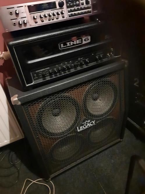 Te koop gitaar stack line 6 valve top plus legacy cabinet, Muziek en Instrumenten, Versterkers | Bas en Gitaar, Gitaar, Ophalen