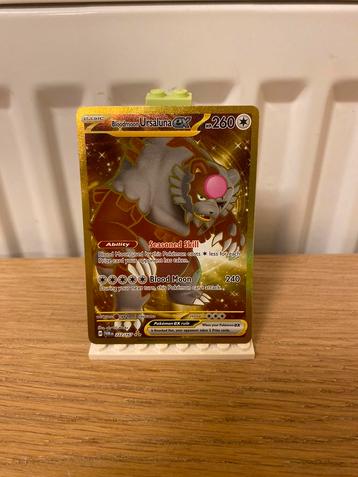 Bloodmoon Ursaluna ex Gold 222/167 - Carte Pokémon disponible aux enchères