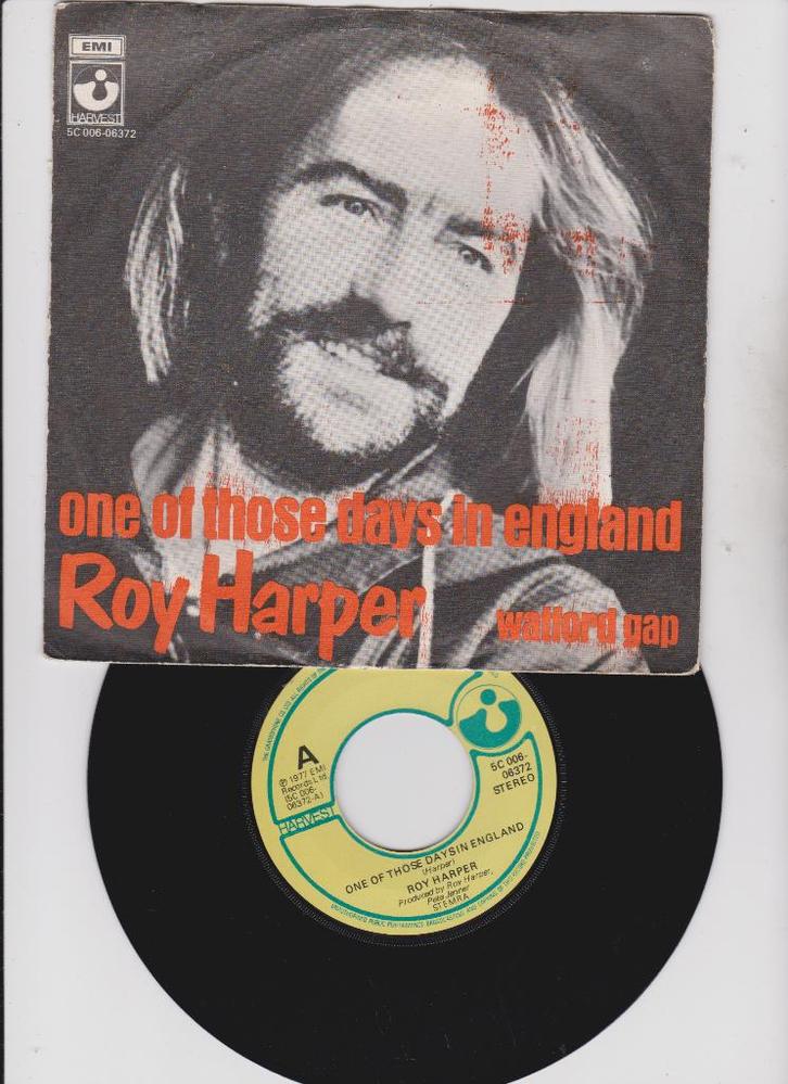 Roy Harper – One Of Those Days In England   1977, CD & DVD, Vinyles Singles, Utilisé, Single, Pop, 7 pouces, Enlèvement ou Envoi