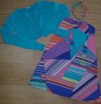 CKS kleurrijk kleedje en bijpassend vestje (140), Kinderen en Baby's, Kinderkleding | Maat 140, Meisje, CKS, Ophalen of Verzenden
