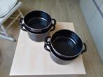 Mosselpotten 2 stuks, Enlèvement ou Envoi, Comme neuf, Autres matériaux, Ensemble de casseroles